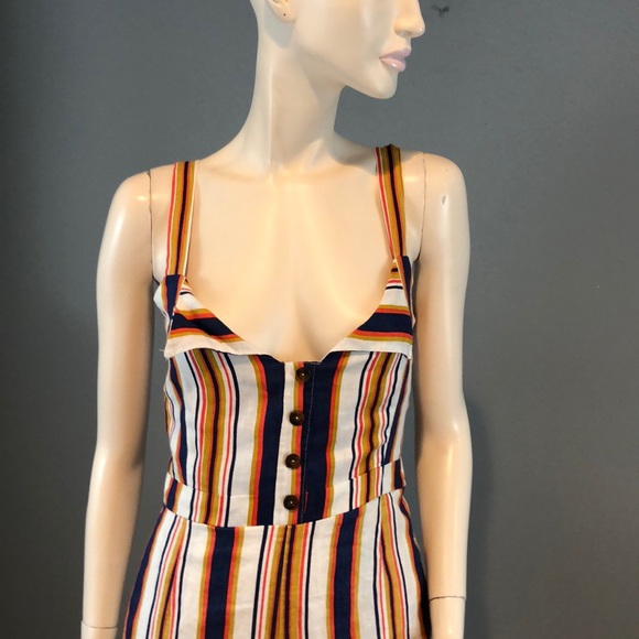 NWOT Faithfull the Brand Striped Linen Jumpsuit - Picture 6 of 8